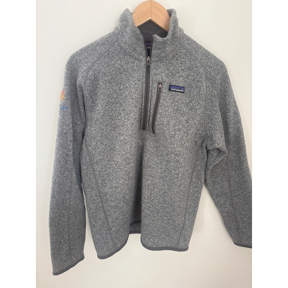 Patagonia Better Sweater 1/4 Zip Pullover Mens Medium Grey Heather Fleece Jacket - Picture 1 of 5